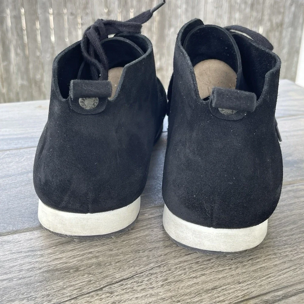 Birkenstock‎ Boots Men EU 46 / US 13 Black Dundee Suede Leather Chukka Lace Up